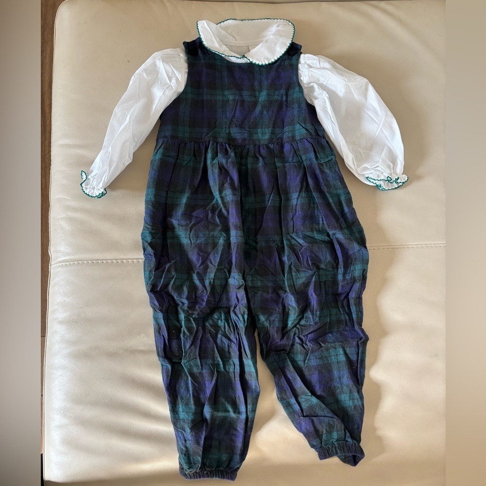 Land’s End 2 pieces toddler plaid set